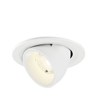 Kruhová - LA 1009428 NUMINOS® GIMBLE S Stropní vestavné svítidlo, 4000 K, 40°, IP20, kulaté, bílé - BIG WHITE (SLV)