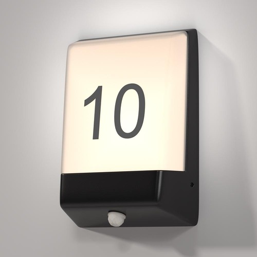 Nástěnná - M O448WL-L9GF3KSR Nástěnné svítidlo Row 3000K 9W teplá bílá 500lm antracit hliník/plast IP44 s čidlem pohybu  - MAYTONI - foto 1