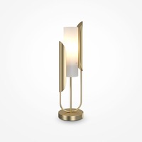 Stolní lampy dekorační - M Z014TL-01G Stolní lampa Cipresso 40W bílá zlatá kov sklo designová - MAYTONI