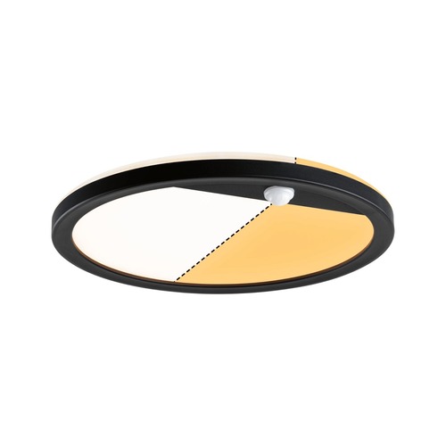 Nástěnná - P 94708 LED venkovní panel Lamina Backlight pohybové čidlo neláká hmyz IP44 kruhové 280mm CCT 14W 230V černá umělá hmota - PAULMANN - foto 1