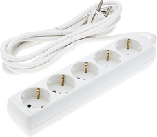 Zásuvky a adaptéry - Napájecí lišta 5 zásuvek