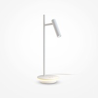 Stolní lampy dekorační - M Z010TL-L8W3K Stolní lampa Estudo 3000K 8W teplá bílá 550lm bílý kov - MAYTONI