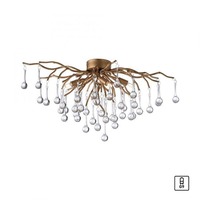 Dekorativní - PN 8090-11 Stropní svítidlo ICICLE 4x G9 40W š.60cm mosaz - PAUL NEUHAUS