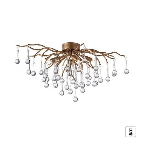 Dekorativní - PN 8090-11 Stropní svítidlo ICICLE 4x G9 40W š.60cm mosaz - PAUL NEUHAUS - foto 1