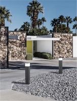 Sloupková - NV 9060185 Venkovní sloupkové svítidlo FERRON tmavě šedý hliník a čirý akrylový difuzor E27 1x12W 220-240V bez žárovky IP65 - NOVA LUCE