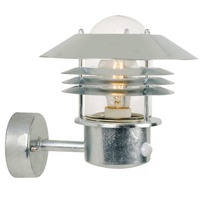 Nástěnná - NOR 25101031 Venkovní nástěnné svítidlo Vejers Sensor 1x60W E27 galvanizovaná čirá - NORDLUX