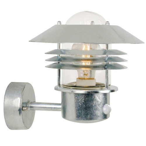 Nástěnná - NOR 25101031 Venkovní nástěnné svítidlo Vejers Sensor 1x60W E27 galvanizovaná čirá - NORDLUX - foto 1