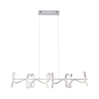 Podélná - LD 19033-21 CURLS LED závěsné svítidlo, stříbrná, moderní design SimplyDim 3000K - LEUCHTEN DIREKT / JUST LIGHT