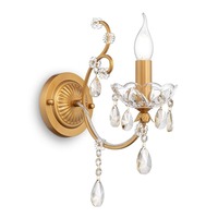 Dekorativní - M DIA004-01-G Nástěnné svítidlo Sevilla 60W zlatá kov křišťál designová - MAYTONI