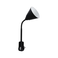 S ramenem - P 95427 Svítidlo do zásuvky Junus Flexarm E14 černá vypínač na lampě - PAULMANN