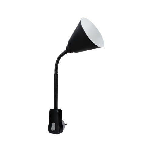 S ramenem - P 95427 Svítidlo do zásuvky Junus Flexarm E14 černá vypínač na lampě - PAULMANN - foto 1