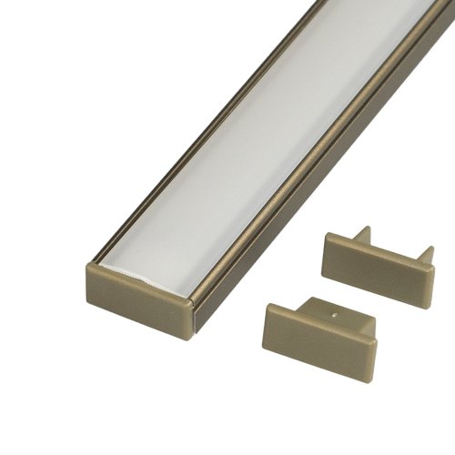 Difuzory a koncovky - Koncovka profilu N8B bronzová - foto 1