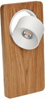 Dekorativní - LL 7974 Nástěnné svítidlo Beebo dřevo / bílá LED 5W 3000K - LINEA LIGHT