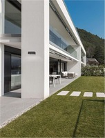 Solární - NV 9492520 Venkovní nástěnné svítidlo TREDO antracitový hliník a čiré sklo LED 2W 3000K 3.7V 106st. IP65 vypínač na těle / solární / pohybové čidlo - NOVA LUCE