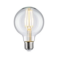E27 - P 28956 Filament 230V LED Globe G80 E27 7,5W 2700K čirá - PAULMANN