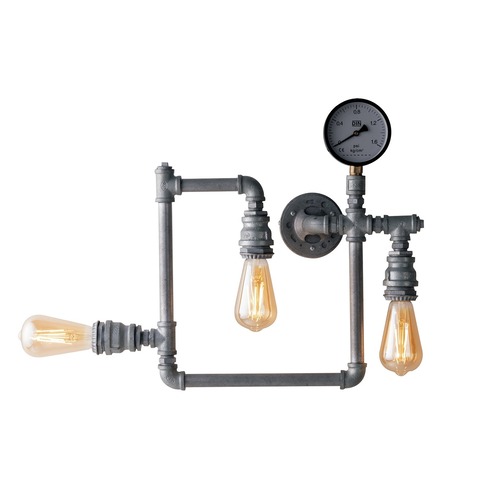 Dekorativní - FAN I-AMARCORD-PL3 ZN Stropní svítidlo Amarcord pozinkované 3xE27 48x9,5x44 cm - FANEUROPE - foto 1