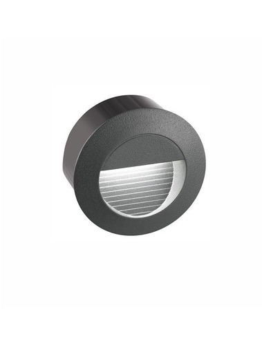 Zapuštěná - NV 726407 Venkovní zapuštěné svítidlo do zdi KRYPTON tmavě šedý hliník LED 3W 3000K 220-240V 27st. IP54 - NOVA LUCE - foto 1