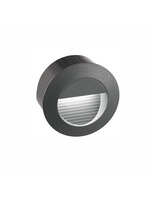 Zapuštěná - NV 726407 Venkovní zapuštěné svítidlo do zdi KRYPTON tmavě šedý hliník LED 3W 3000K 220-240V 27st. IP54 - NOVA LUCE
