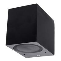 LED nástěnné svítidla - ZADNÍ SVÍTILNA HLINÍKOVÁ ČERNÁ BODY GU10 SOCKET