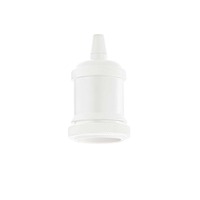 Patice a spojky - ILUX 249186 Objímka E27 s kruhovou maticí - IDEALLUX