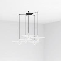 Dekorativní - FARO 68146-5L PLAT závěsné svítidlo, bílá, 5L - FARO