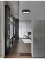Kruhová - NV 526806 Stropní svítidlo PERLETO stropní svítidlo zvenku matná černá ocel zevnitř matná bílá ocel E27 3x12W - NOVA LUCE