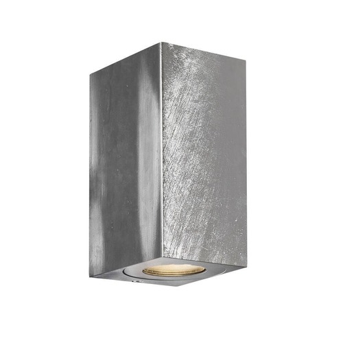 Nástěnná - NOR 49731031 Venkovní nástěnné svítidlo Canto Maxi Kubi 2 2x28W GU10 galvanizovaná ocel čirá - NORDLUX - foto 1