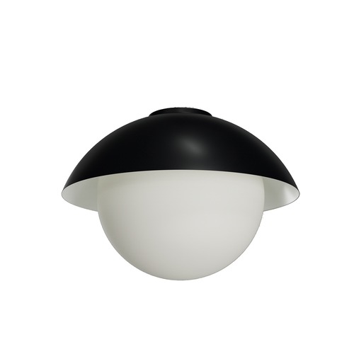 Kruhová - OS LUK60514 LUKIDA 3 stropní/nástěnné skleněné svítidlo černá / bílá IP65 4000 K 27W LED - OSMONT - foto 1