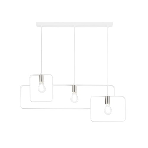 Dekorativní - FAN I-SMITH-S3-BCO Závěsné svítidlo SMITH bílá/nikl, 3xE27, 88,5 x 150 cm - FANEUROPE - foto 1