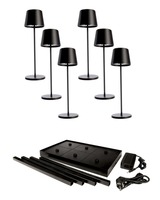 Stolní lampy dekorační - IMPR 620233 Deko-Light nabíjecí svítidlo sada Canis Gastro M černá - DEKOLIGHT