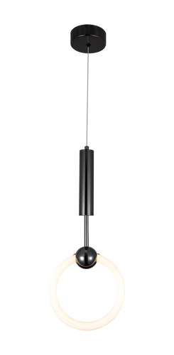 LED přívěšek - LED závěsná lampa 10W černá - foto 1