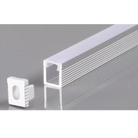 LED páskové profily - Hliníkový profil pro LED pásek Stříbrné tělo a bílý kryt L=2m