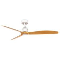 Ventilátory - FARO 32110 JUST FAN M stropní ventilátor, bílá/světlé dřevo s DC motorem - FARO