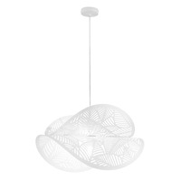 Dekorativní - FAN I-RHEI-LEAF-S5060 Závěsné svítidlo Rhei‑Leaf bílé, 1xE27, 60 x 33 x 150 cm - FANEUROPE