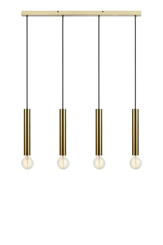Podélná - MAR 108263 Sencillo závěsné svítidlo mosazné 4 lampy - Markslöjd - foto 1