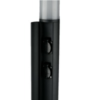 Sloupková - FAN LED-DISCOVERY-HUB Sloupkové svítidlo PALO DISCOVERY antracit, hliník, 13 W, 1440 lm, 4000 K, IP54, 2 x SCHUKO 2500 W, 65 x 13 x 13 cm - FANEUROPE
