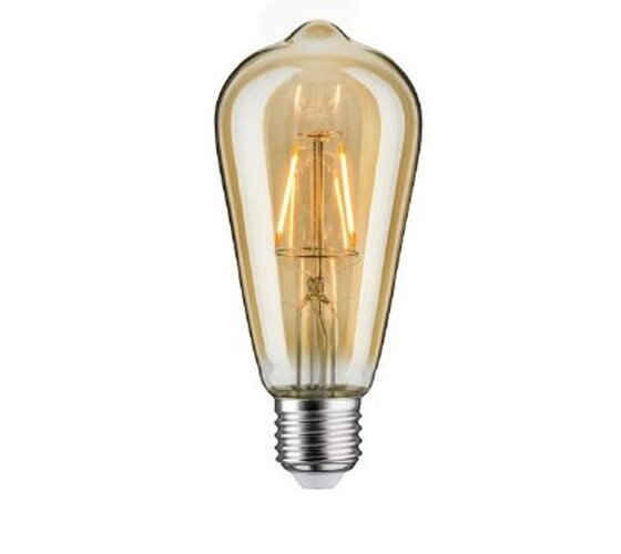 E27 - P 28406 1879 LED žárovka Vintage Rustika 2,5W E27 230V 1700K 150lm zlatá - PAULMANN - foto 1