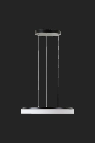 Kruhová - OS CAR66383 CARINA LE2 závěsné skleněné svítidlo černá / bílá IP40 3000 K 46W LED DALI (původní kód OS 66383) - OSMONT - foto 1