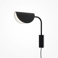 Dekorativní - M MOD126WL-01B Nástěnné svítidlo Mollis 28W G9 černý kov akrylát designové - MAYTONI