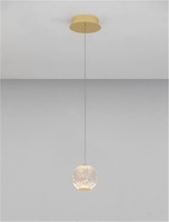 Dekorativní - NV 9511010 Závěsné svítidlo BRILLANTE zlatý hliník a akryl LED 4.2W 230V 3200K IP20 - NOVA LUCE