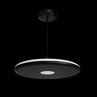 Kruhová - OS ZET60086 ZETA ST2 PF závěsné plastové svítidlo černá IP40 3000 K 38W LED - OSMONT