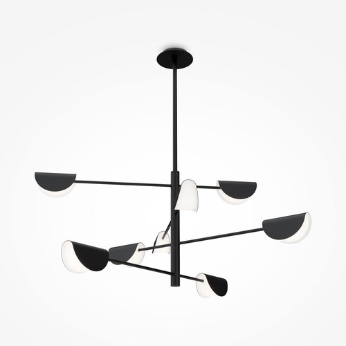 Dekorativní - M MOD126PL-08B Lustr Mollis 8xG9 224W černý kov akrylát designový - MAYTONI - foto 1