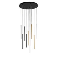 Dekorativní - FAN LED-PYPE-S10-MULT Závěsné svítidlo LED PYPE multibarevné 50 W 4700 lm CCT 50 x 200 cm - FANEUROPE