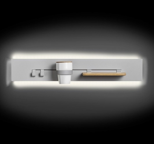 Dekorativní - HAL 109-311K-40GEE/830, W Svítidlo nástěnné drážka vpravo ILBI+ LED 31W 3000K 3060lm (109-311K-40GEE/830, W) - HALLA - foto 1