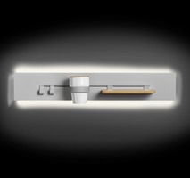 Dekorativní - HAL 109-311K-40GEE/830, W Svítidlo nástěnné drážka vpravo ILBI+ LED 31W 3000K 3060lm (109-311K-40GEE/830, W) - HALLA