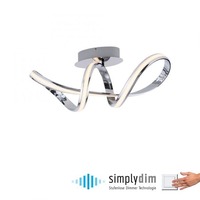 Dekorativní - PN 8331-17 MELINDA LED stropní svítidlo chrom stmívatelné paměťová funkce teplá bílá SimplyDim 3000K - PAUL NEUHAUS