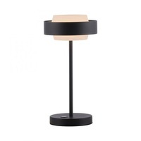 Stolní lampy dekorační - LD 14133-18 Kolekce Schöner Wohnen LED stolní lampa Elmo černá dotykový stmívač, 3000K - JUST LIGHT