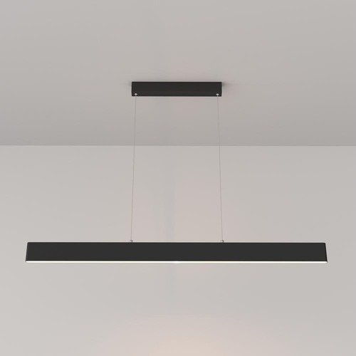 Podélná - M P010PL-L30B Závěsné svítidlo Step 3000K 30W teplá bílá 1750lm černý kov přímé/nepřímé osvětlení  - MAYTONI - foto 1