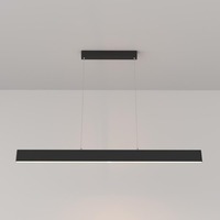 Podélná - M P010PL-L30B Závěsné svítidlo Step 3000K 30W teplá bílá 1750lm černý kov přímé/nepřímé osvětlení  - MAYTONI