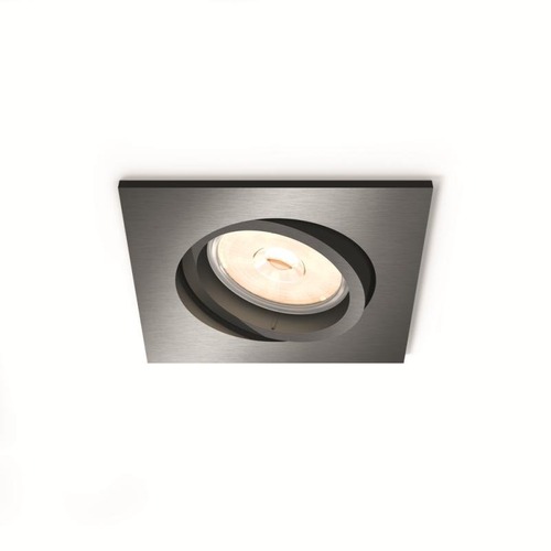 Hranatá - PH 50401/99/PN Zapuštěné bodové podhledové svítidlo Philips Donegal 50401/99/PN šedé - PHILIPS (915005424601) - foto 1